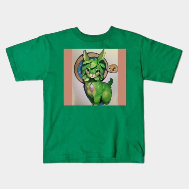 Avacado llama mikey Kids T-Shirt by The Roke's Collective
